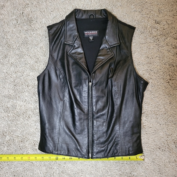 Wilson Leathers Womens Front Zip Leather Vest - Picture 6 of 9